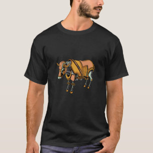 Camiseta Vintage boi assustador