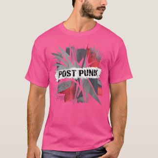 Camiseta Vintage Bold Abstrato Posto-Punk Music Art Design