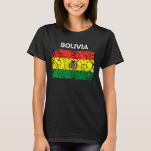 Camiseta Vintage Bolívia Bandeira Mulheres Bolivianas