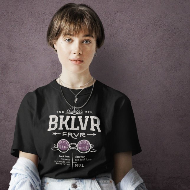 Camiseta Vintage Book Lover BKLVR (Book Lover Forever BKLVR FRVR Vintage T-shirt)