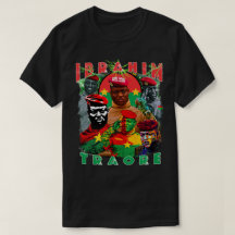 Camiseta Vintage Bootleg Ibrahim Traore Pan-Africa