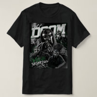 Camiseta Vintage Bootleg Rap MF DOOM Villain Never