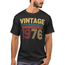 Vintage Born 1976 Timeless Retro Birthday Design