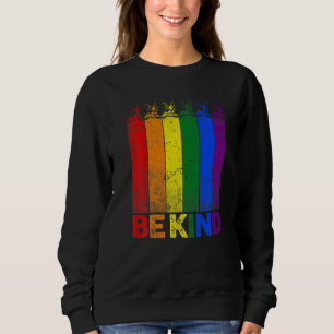 Camiseta Vintage Boston Terrier Rainbow Flag Seja Kind Lgbt
