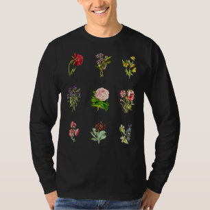 Camiseta Vintage Botânica Floral Flower Tee