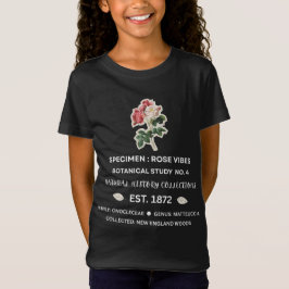 Camiseta Vintage Botanical Rose Vibes 