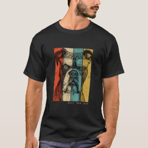 Camiseta Vintage Boxer Cachorro Mãe Pais Homens Mulheres
