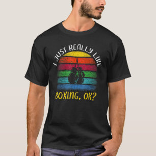 Camiseta Vintage Boxing Sports Eu Gosto Muito De Boxing Ok