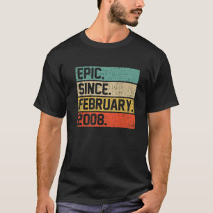 Camiseta Vintage Boys Meninas 14 Epic de Aniversário Desde