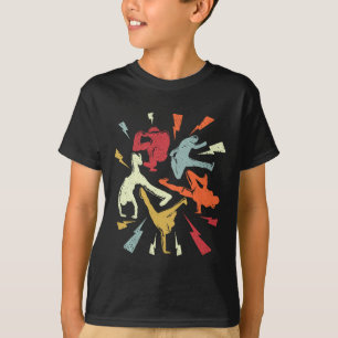 Camiseta Vintage Break Dancing Bboy Possui Hip Retro