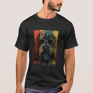 Camiseta Vintage Briard Cachorro Mãe Pais Homens Mulheres