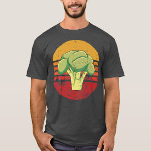 Camiseta Vintage Broccoli Retro Couve-flor Vegan Legal Vege