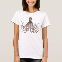 Vintage Brown Octopus