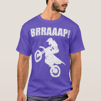 Camiseta Vintage Brraaap Funny Dirt Bike Motocross Para