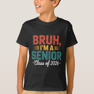 Camiseta Vintage Bruh Eu Sou Um Senior Cl De 2026 Escola Di