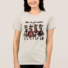 Camiseta Vintage Bruxa Tempo de Ficar Má