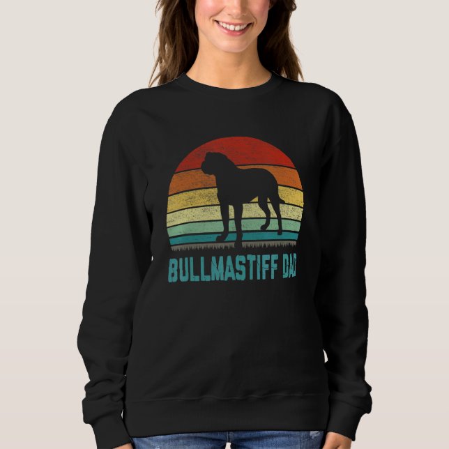 Camiseta Vintage Bullmastiff Dad  Dog (Frente)