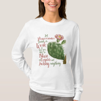 Camiseta Vintage Cactus de J P Redouté ilustrado