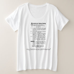 Camiseta "Vintage Café Anúncios"