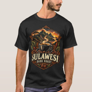 Camiseta Vintage Café Indonésio Torra Escura de Su