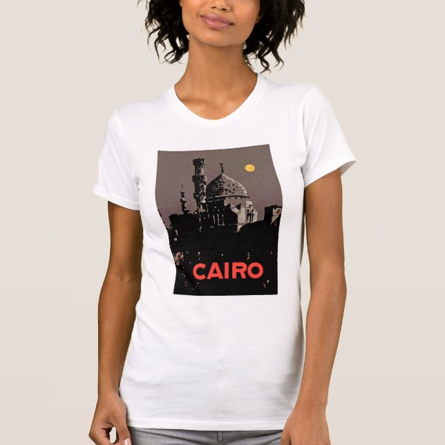 Camiseta Vintage Cairo Poster (Frente)