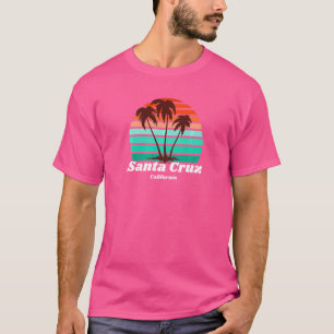 Camiseta Vintage California Plan Tree Sunset Papais noeis C