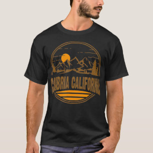 Camiseta Vintage Cambria California Mountain Hiking Souveni