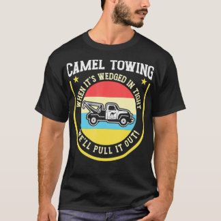 Camiseta Vintage Camel Trazendo Um Caminhão Humor Tow