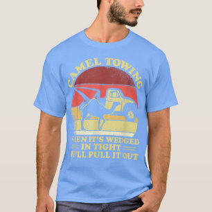 Camiseta Vintage Camel Trazendo Um Caminhão Humor Tow