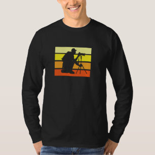 Camiseta Vintage Camera Fotografia Fotografia Fotografia Re