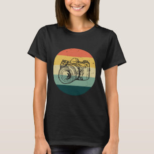 Camiseta Vintage Camera Photographer Fotografia Relatório d