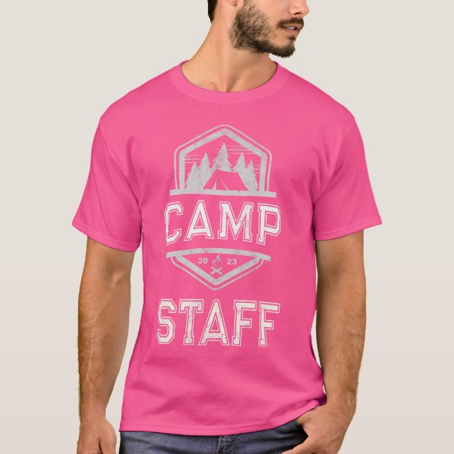 Camiseta Vintage Camp Funcionarios Summer Campground (Frente)