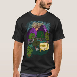 Camiseta Vintage Camper na Floresta