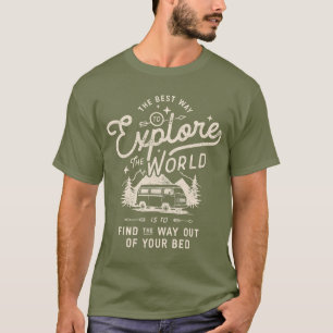 Camiseta Vintage Camper Van Life Engraçado