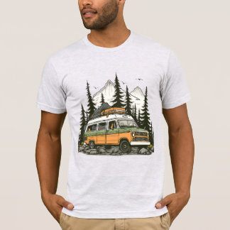 Camiseta Vintage Camper Van Road Trip Tee: O presente perfe