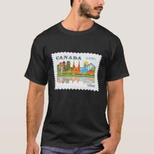 Camiseta Vintage Canadá Cartaz Cartaz Sinalizador Orgulho F