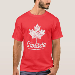 Camiseta Vintage Canada Flag Canadian Flag Mapeaf