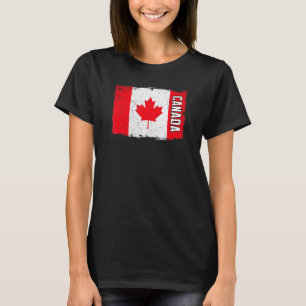 Camiseta Vintage Canada Flag Heritage Proud Canadian Roots