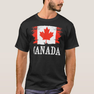 Camiseta Vintage Canada Flag I Love Canada