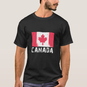 Camiseta Vintage Canada Flag Map Canada Flag