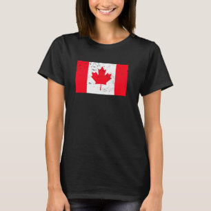 Camiseta Vintage Canadian Maple Leaf Canada Retro Flag