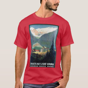 Camiseta Vintage Canadian Pacific Rockies Chateau Lake Loui