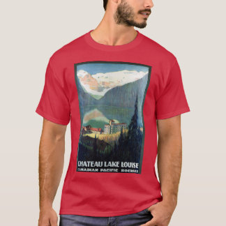 Camiseta Vintage Canadian Pacific Rockies Chateau Lake Loui