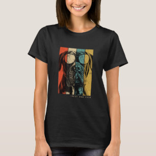 Camiseta Vintage Cane Corso Cachorro Mãe Pais Homens Mulher