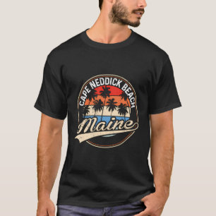Camiseta Vintage Cape Neddick Beach Maine Palm Tree Beach