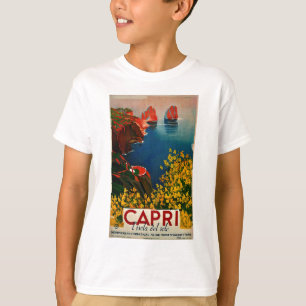 Camiseta Vintage Capri L'Isola del Sole Itália