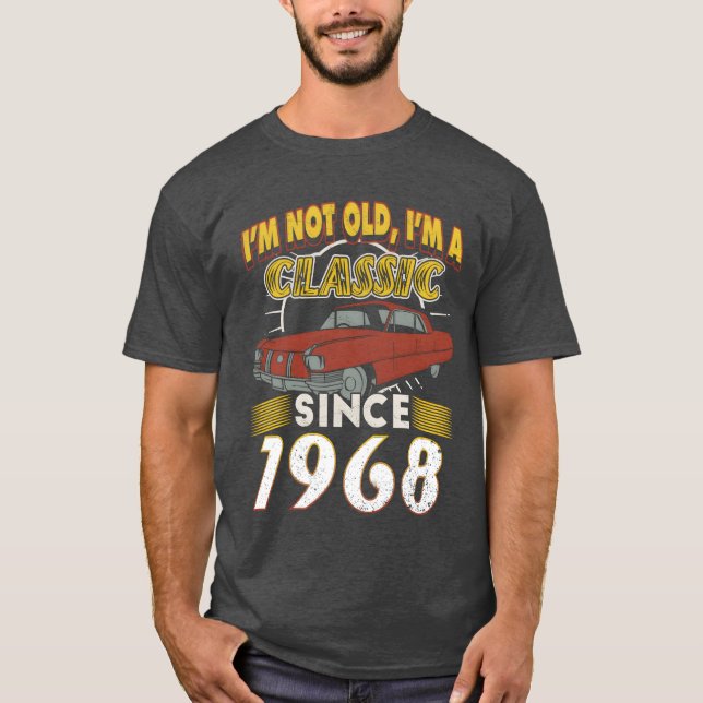 Camiseta Vintage car 1968 vintage birthday present vintage  (Frente)