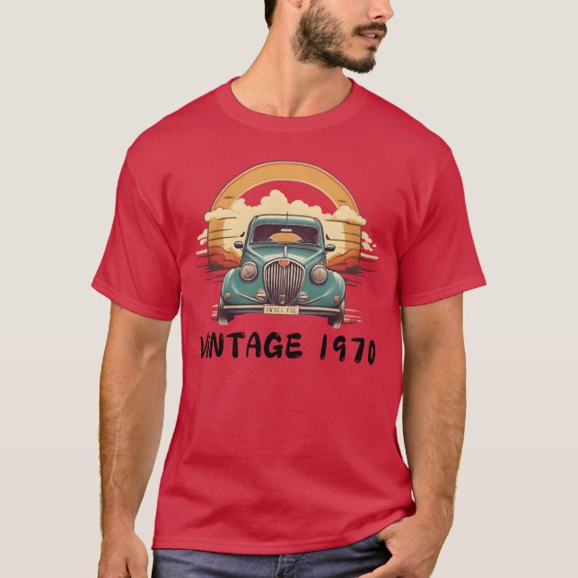 Camiseta Vintage Car Classic simple design vintage vintage  (Frente)