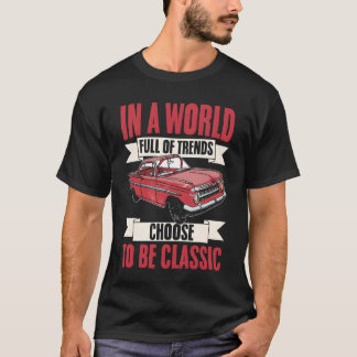 Camiseta Vintage Car In A World Full Ofrends Chooseo Be gir