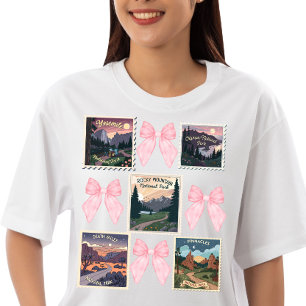 Camiseta Vintage - Carimbo do Parque Nacional dos EUA